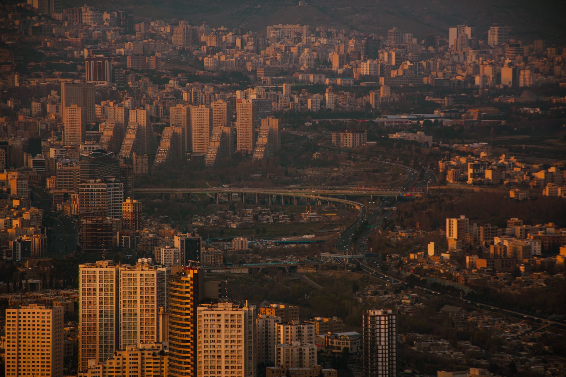 Vista urbana de Teher&aacute;n, capital de Ir&aacute;n